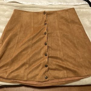 Size Medium Altard State Button up Skirt in Tan